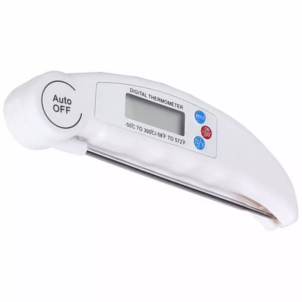Digital Thermometer Air Fryer Food Instant Read Meat Barbecue Grill Bbq Temperature Gauge Folding Stainless Steel
