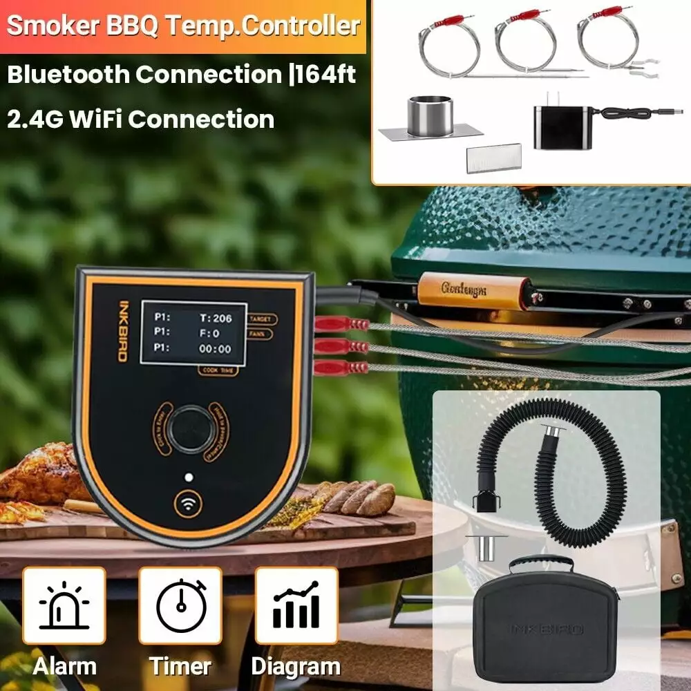 INKBIRD BBQ Temperature Controller Bluetooth App Control Wireless Food Thermometer