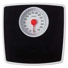 Silver Black Mechanical Bath Scale 5-Inch Dial Accurate Weight Measurement Taylor