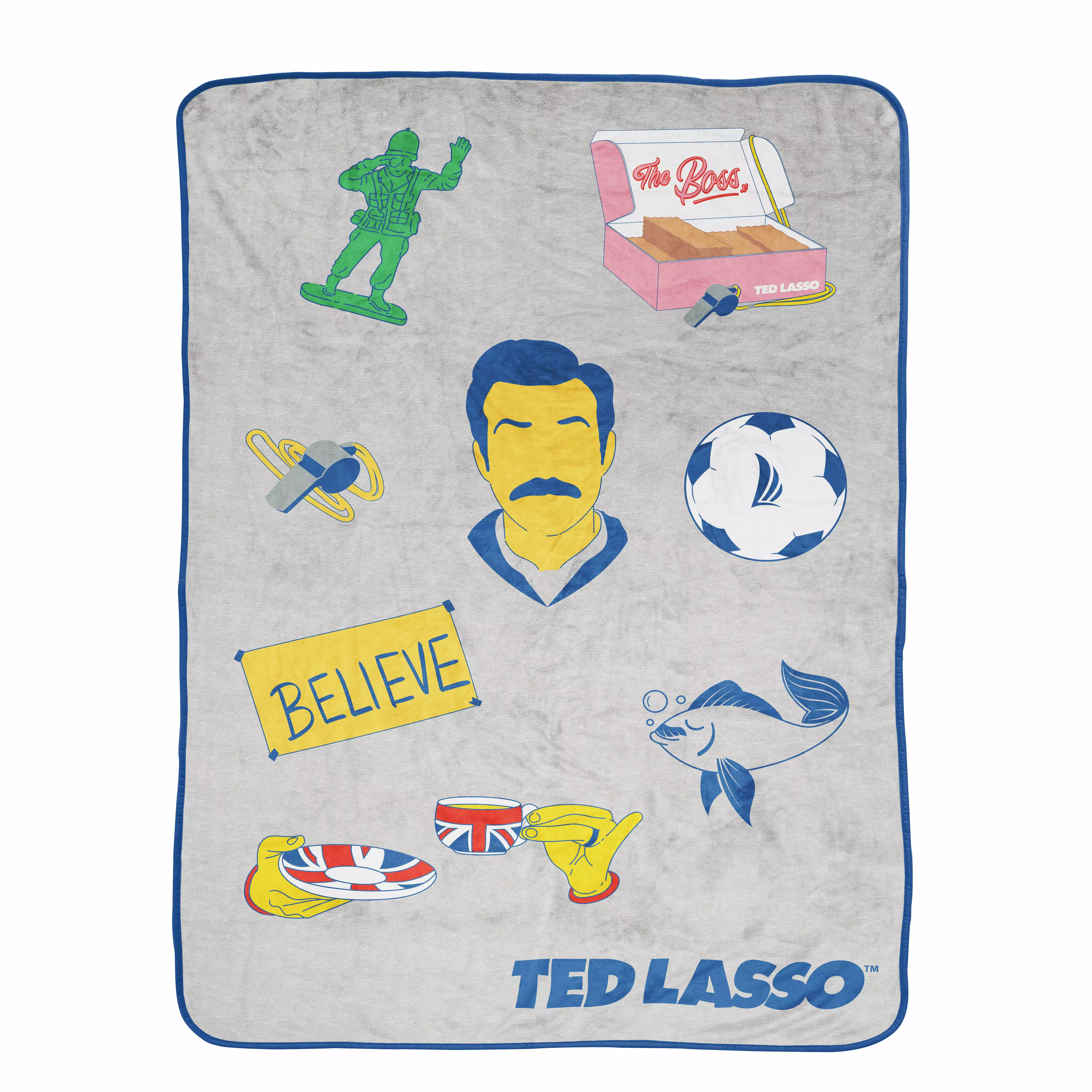 Ted Lasso 60 x 90 Inch Super Soft Microfiber Blanket Adults Jay Franco
