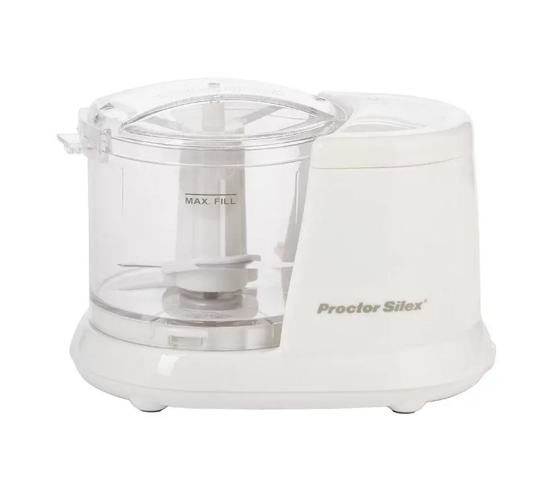 Proctor Silex 72500RY Mini Food Chopper White Quick Food Prep