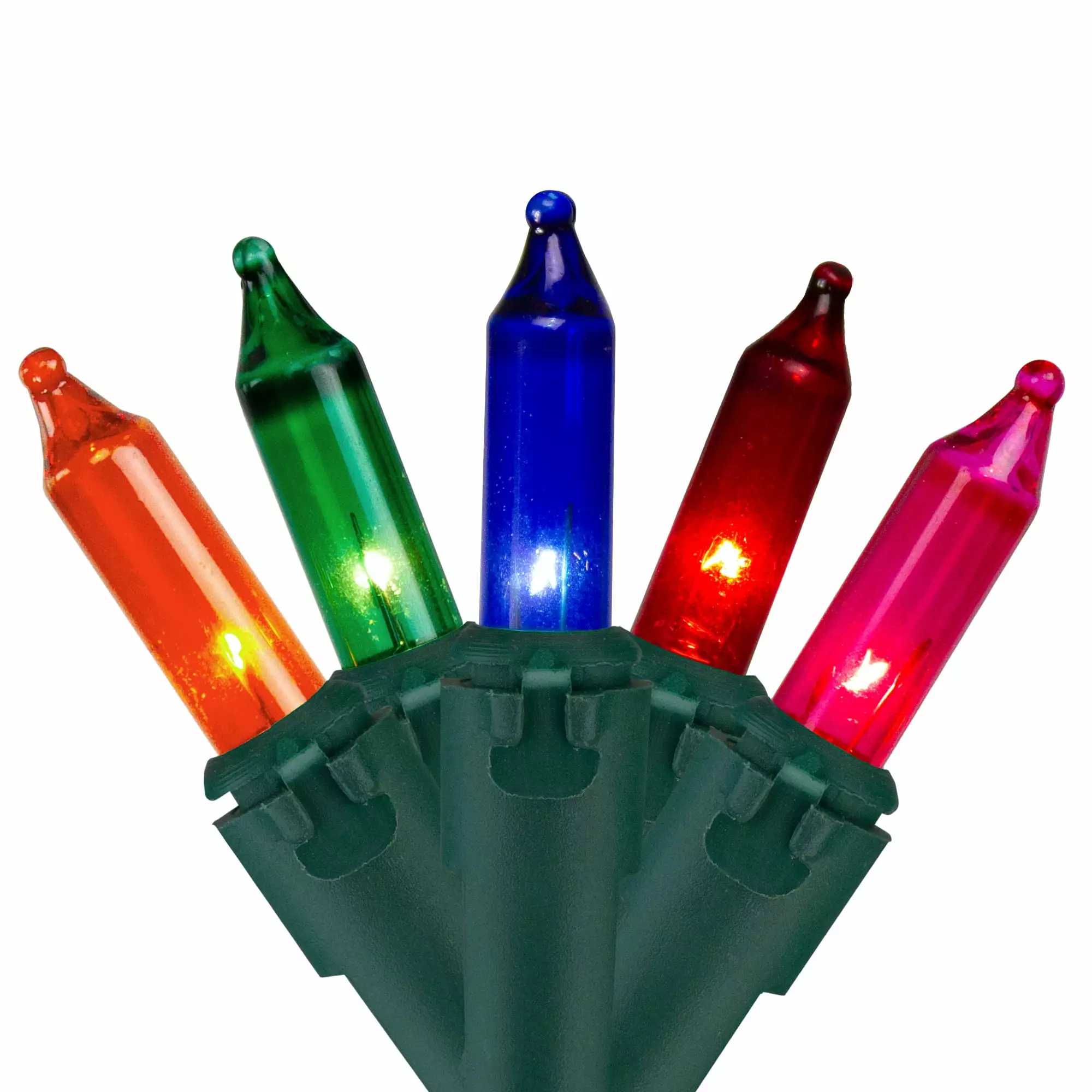 Northlight 35ct Constant Mini Christmas Lights Multi-Color 7' Green Wire Holiday Decor
