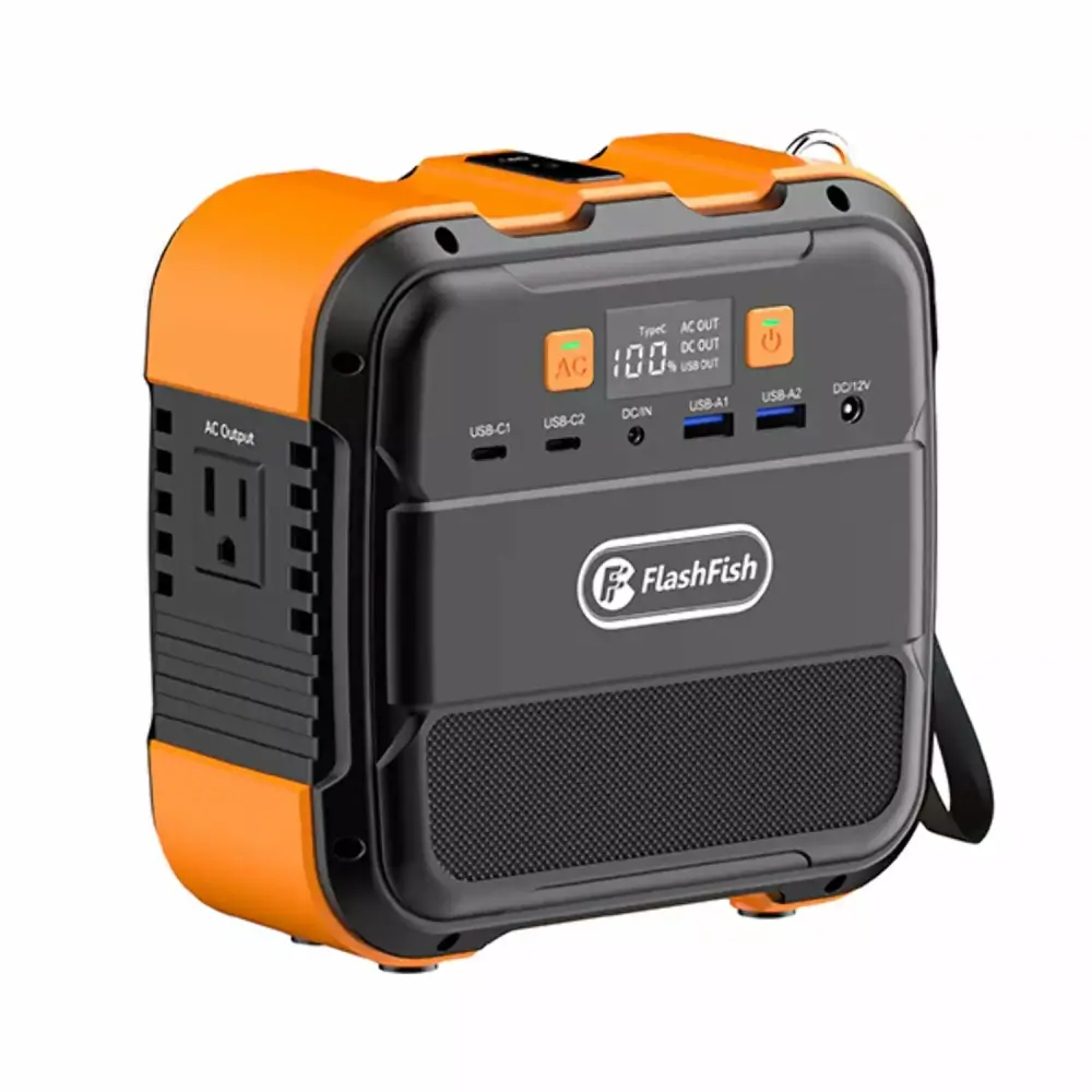 Flashfish 98Wh Mini Solar Generator 26400mAh Lithium Battery 120W AC Outlet Camping