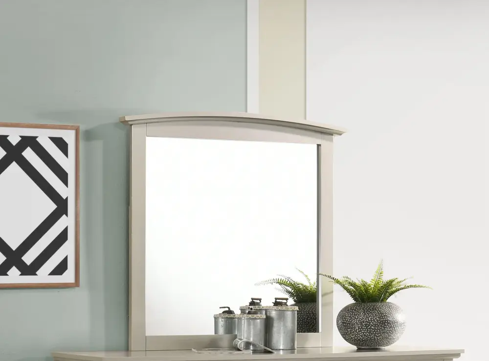 Vintage Distressed Current Farmhouse Design Elegant Wall Mirror