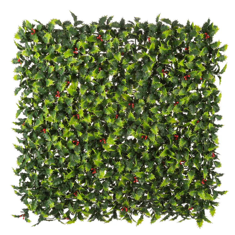Artificial Holly Effect Panel, 40" x 40"