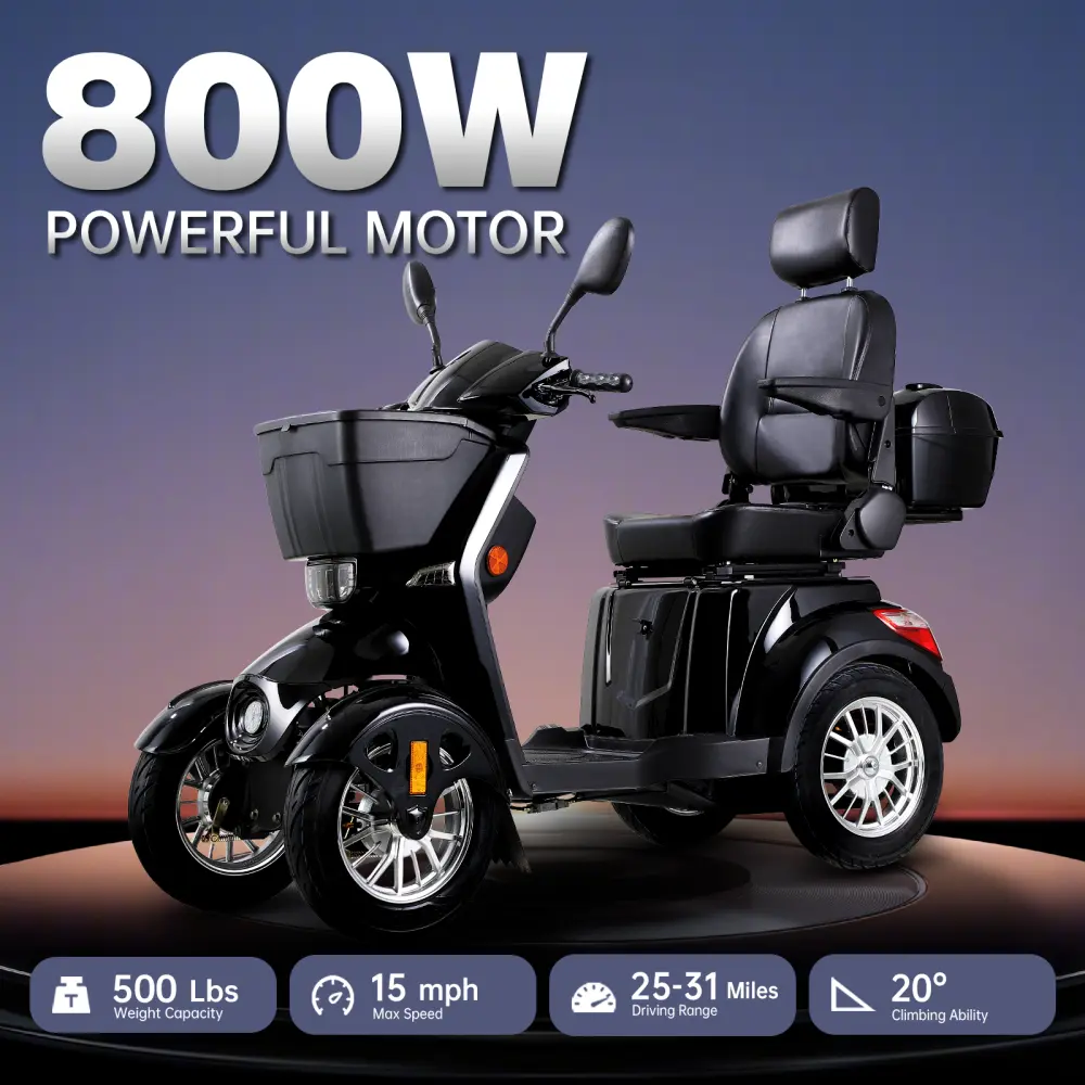 XL3D4L Electric Mobility Scooter Adults Sportsal Travel Scooter gtgv free ride
