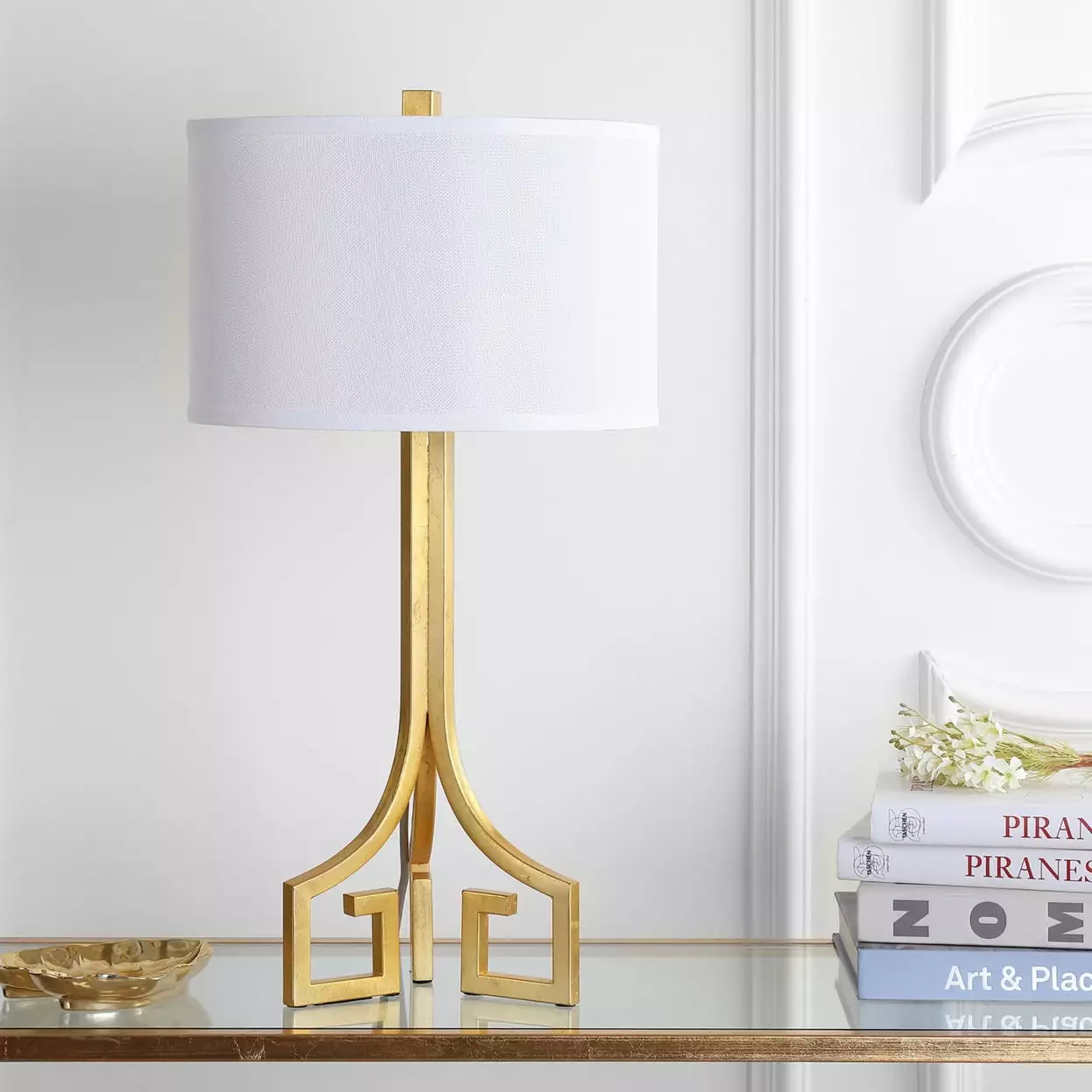 Safavieh Arabelle 27.5 Inch Metallic Hardback Table Lamp Set 2 Bedroom