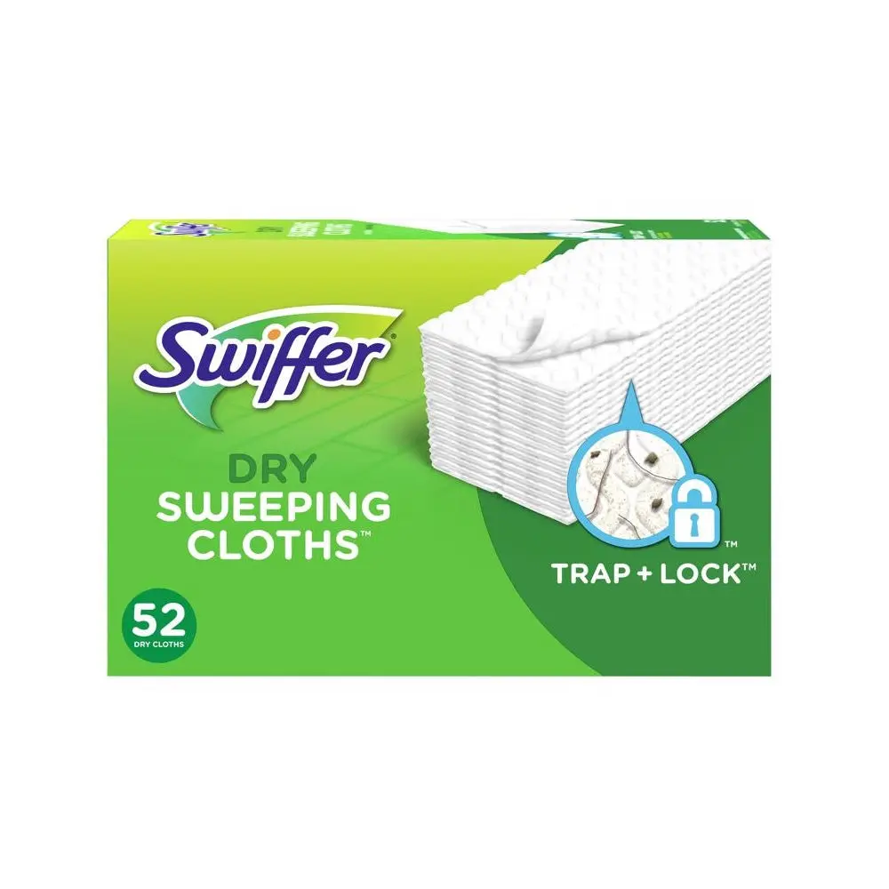Swiffer 99038 Sweeper Dust Mop Refill White Dry Sweeping Cloths