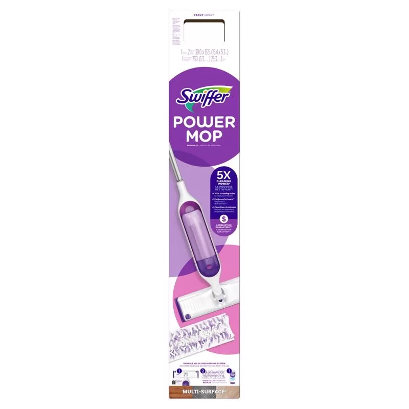 Swiffer 07241 Power Mop Dry Wet Spray Mop Kit Microfiber Cleaning