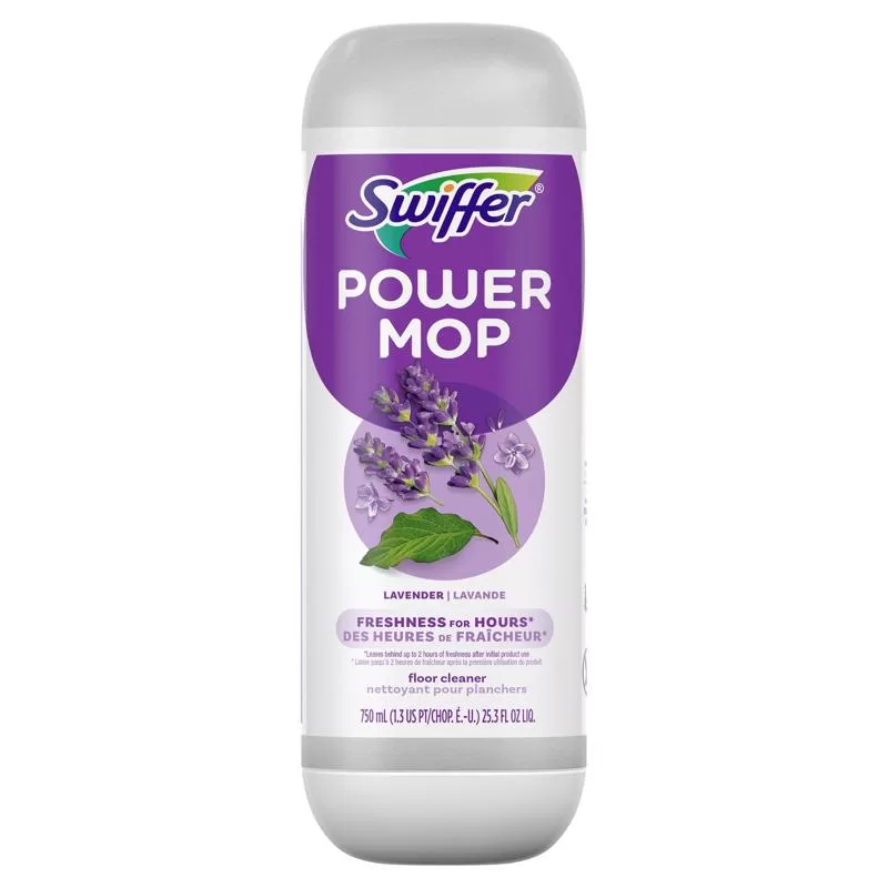 Swiffer Power Mop Multi Surface Floor Cleaner Lavender Scent 25.3 oz