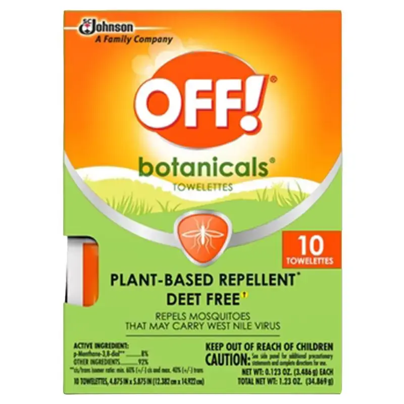 OFF! Botanicals Organic Insect Repellent Solid Mosquitoes and Flying Insects 0.123 oz Pack 8