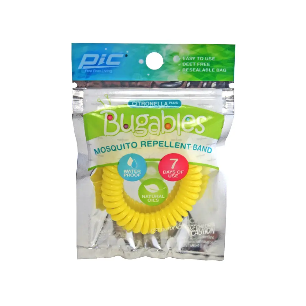 PIC BUG-COILBANDTS Bugables Mosquito Repellent Band Assorted Colors Outdoor Insect Protection