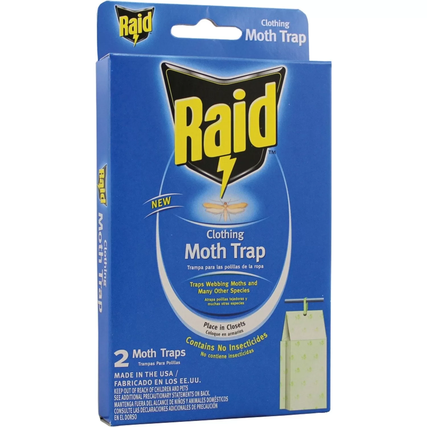 Raid CMOTH-RAID Clothing Moth Trap Wardrobes and Closets