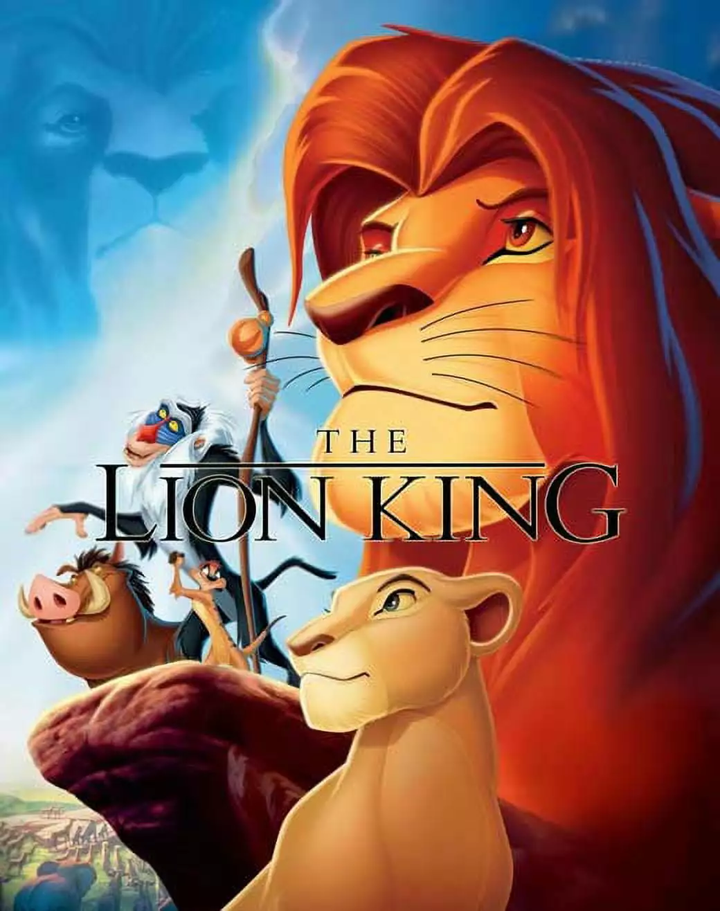 Lion King Movie Poster UK Style 27 x 40 1994 Vintage Film Wall Art Decorative Wall Poster