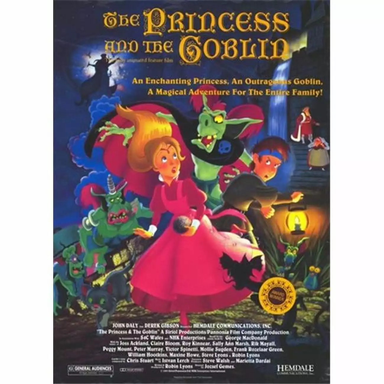 Princess and Goblin Movie Poster 11x17 Inches Fantasy Film Art Pop Culture Graphics