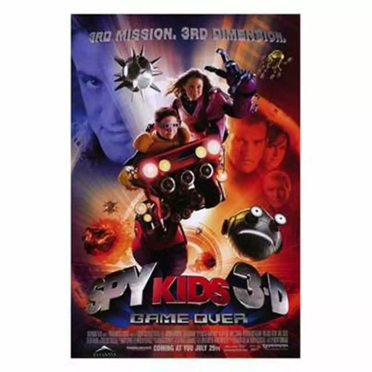 Spy Kids 3D Game Over Movie Poster 11x17 Inches Official Cinema Art Posterazzi