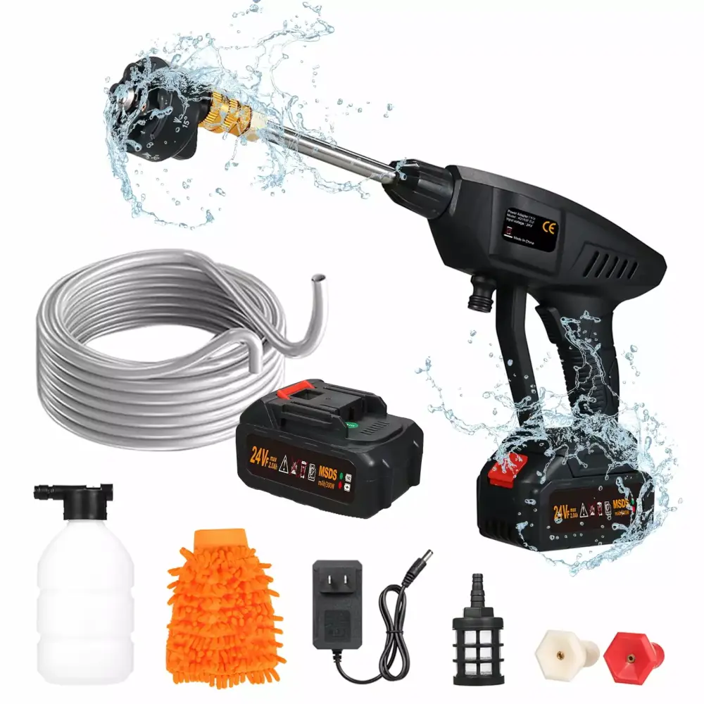 Carevas 6--1 Spray Power Washer 60Bar 300W Car Fence and Floor Cleaning Us