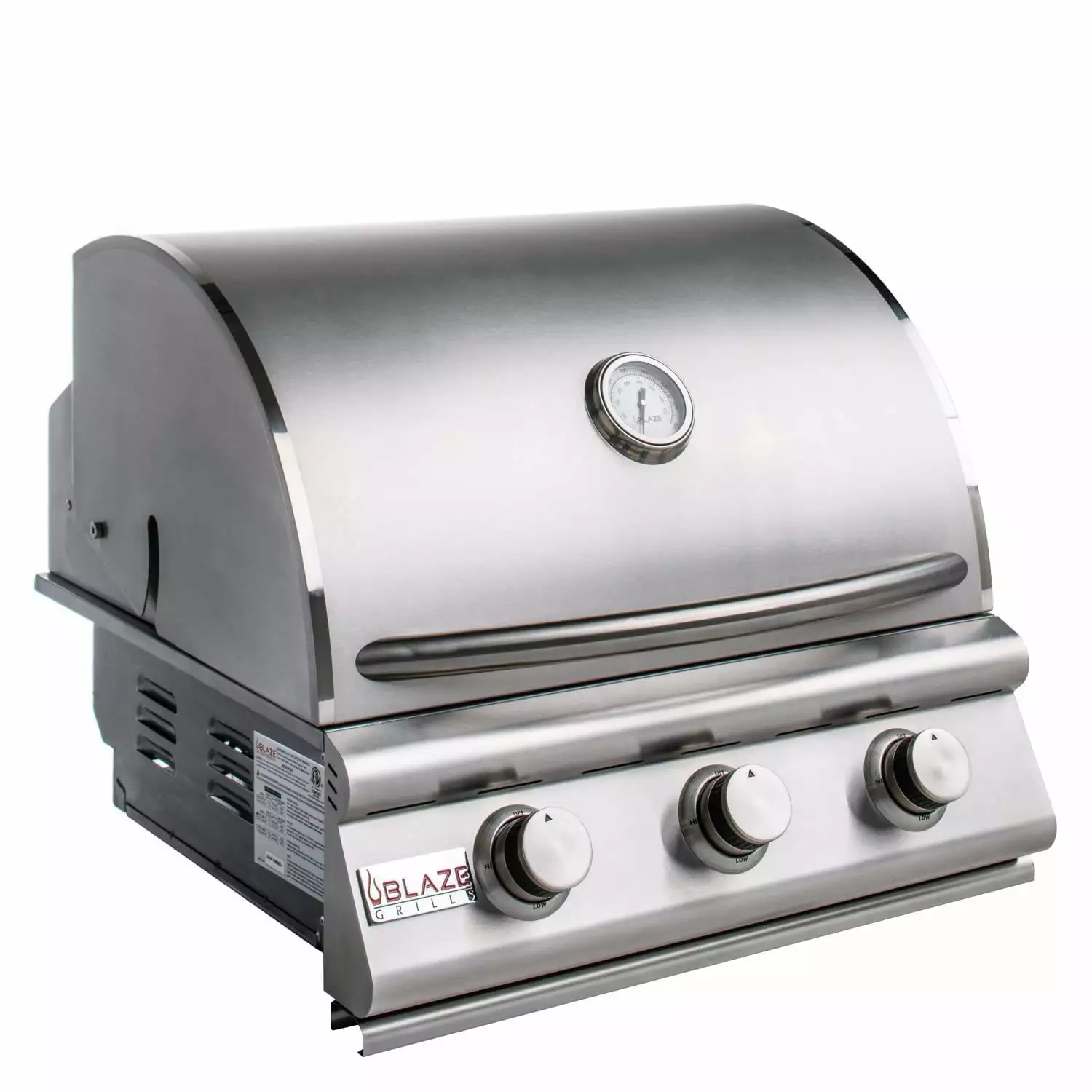 Blaze Grills 25 Inch Drop Three Burner Built Natural Gas Grill Head Only Outdoor Kitchen