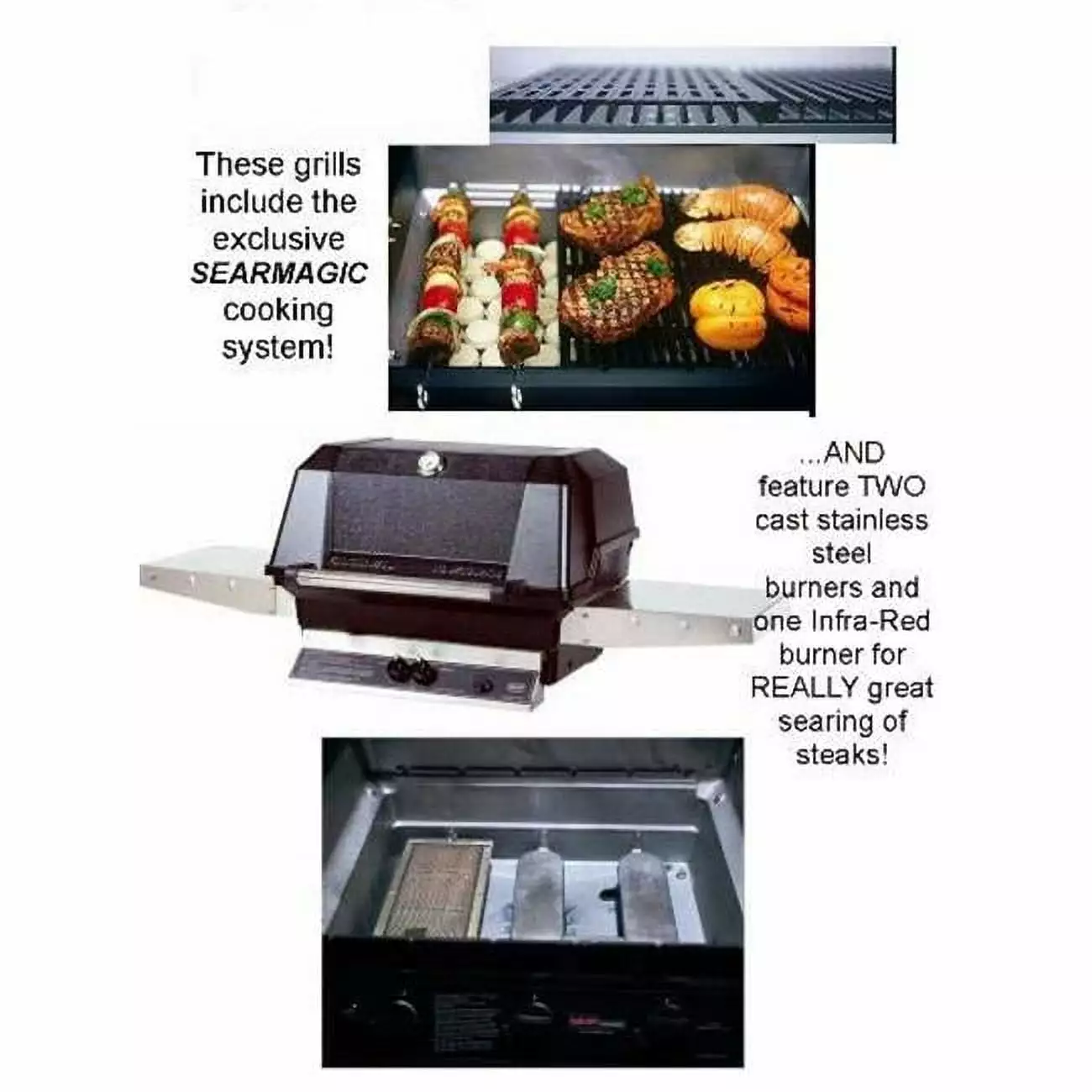 Modern Home Products WHRG4DDNS MHP Natural Gas Grill Searmagic Grids