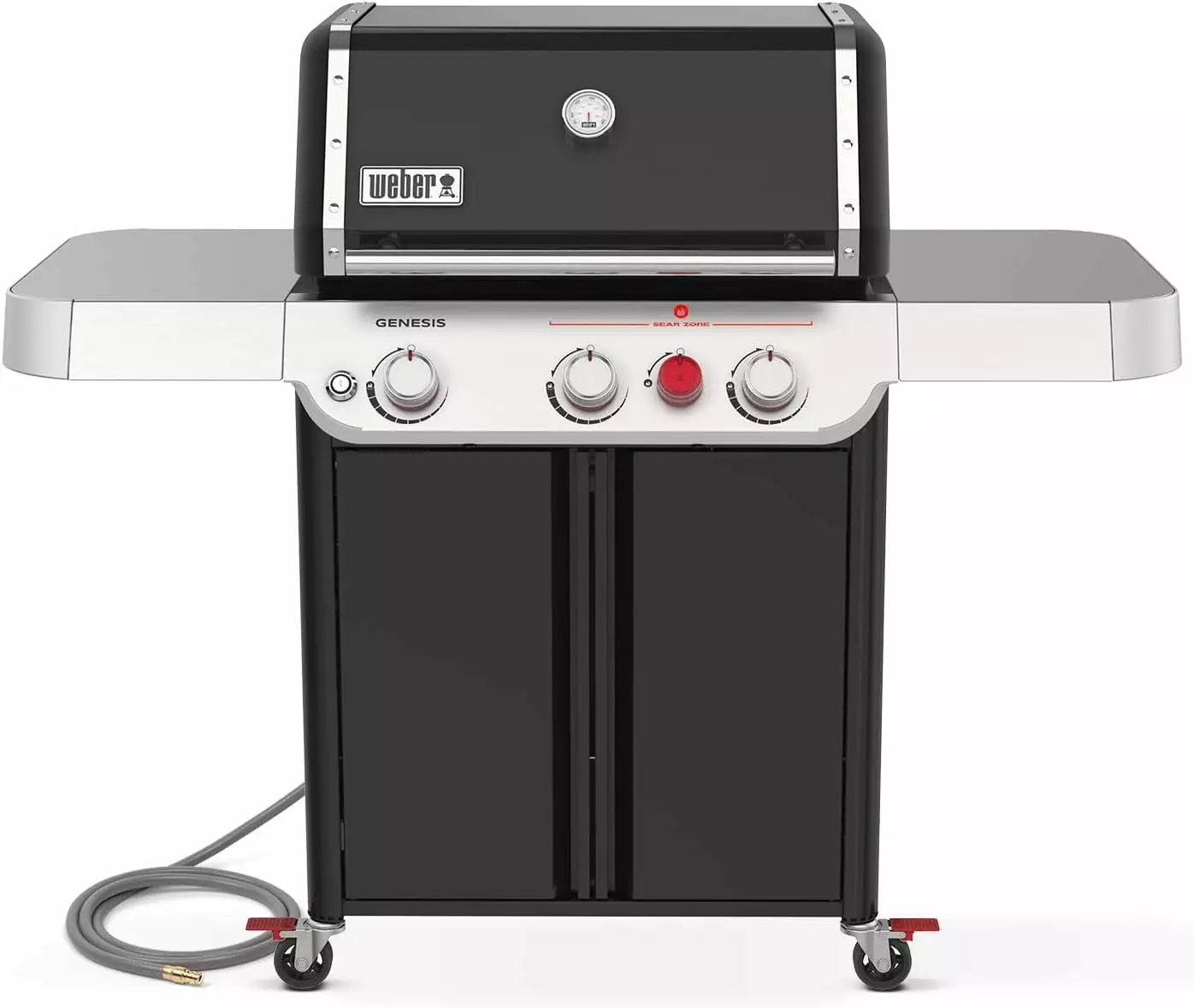 Weber Genesis E-325 3 Burner Natural Gas Grill - Black High Performance Outdoor Cooking Grill