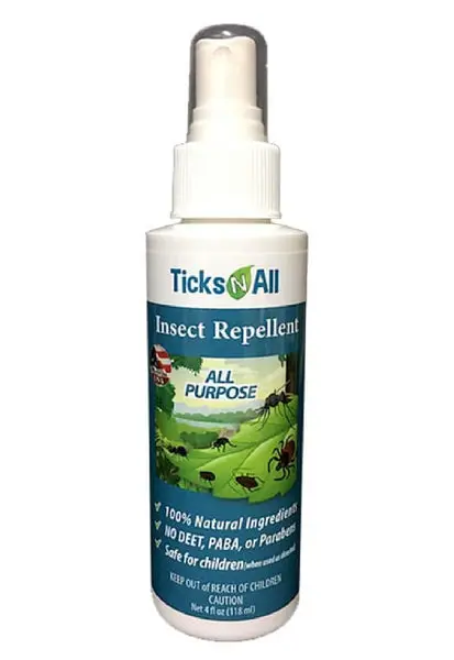 Ticks-N-All KM100 All Natural Insect Repellent 4 Ounce Outdoor Protection