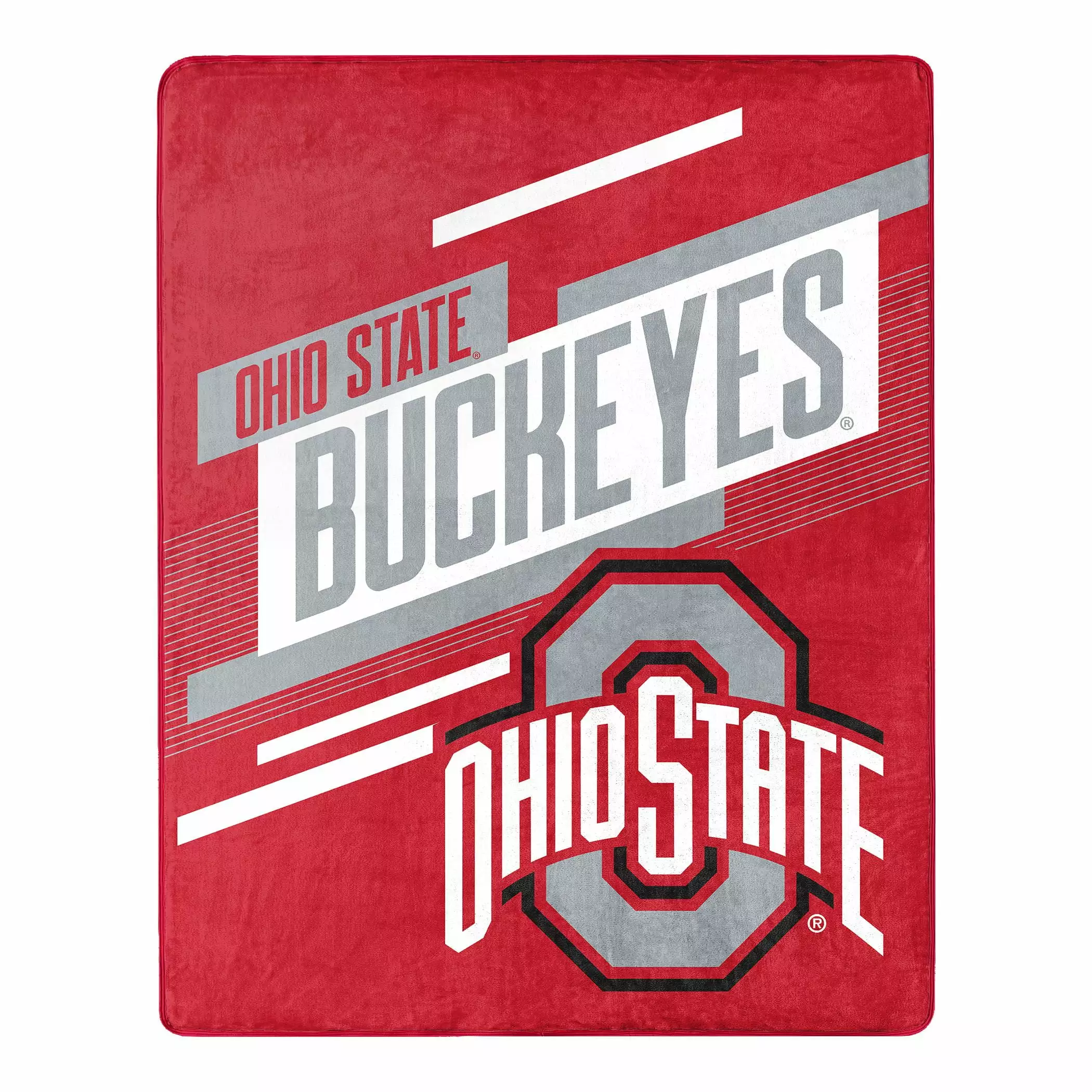 Ohio State Buckeyes NCAA Silk Touch Throw Blanket 55x70 National Collegiate Athletic Association
