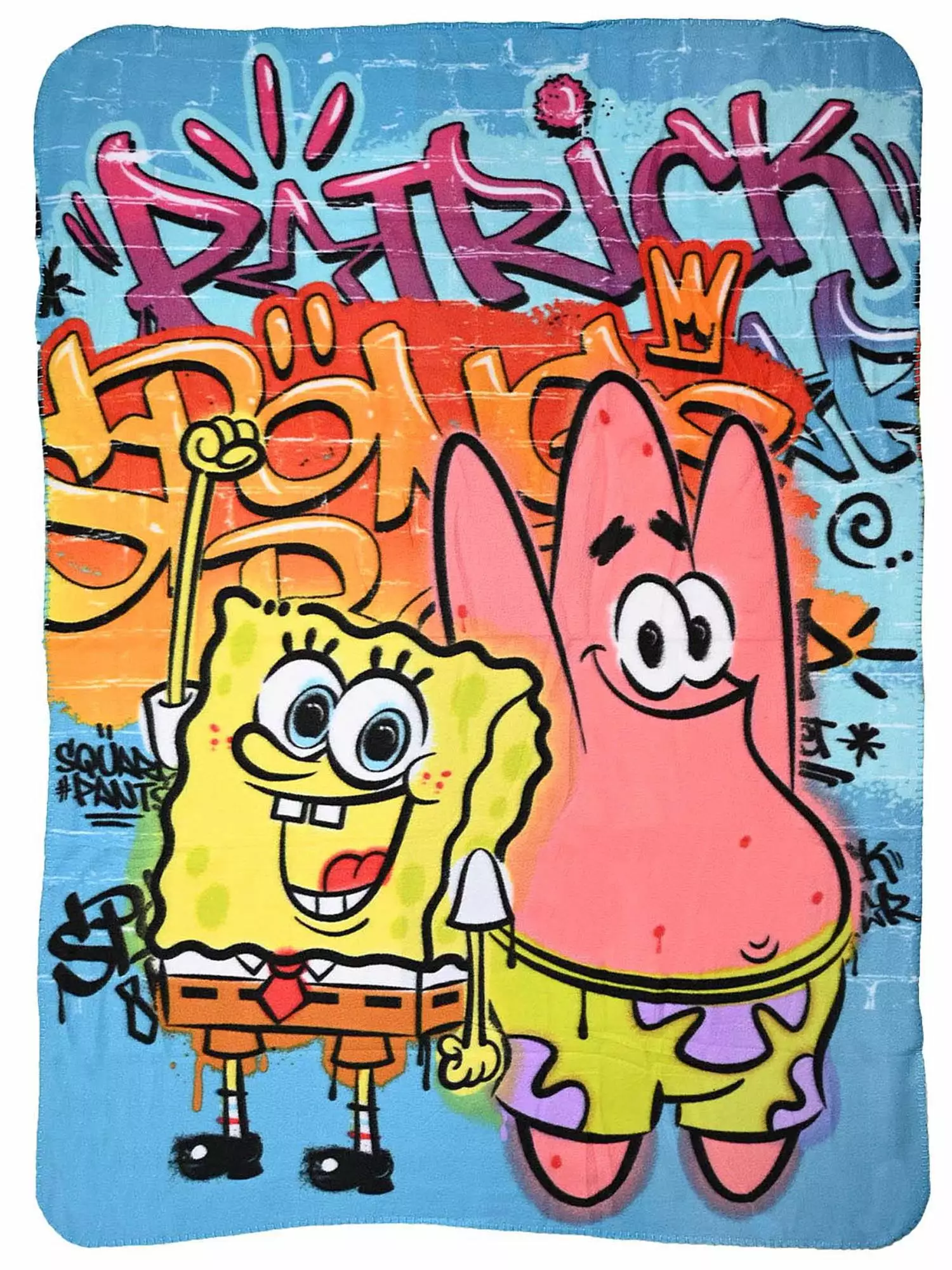 Spongebob Squarepants Soft Throw Blanket 45x60 Patrick Starfish Design