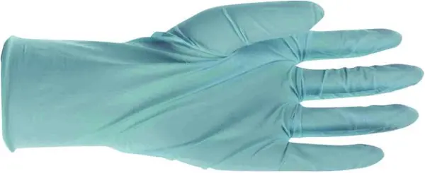 Boss 1UH0001L Disposable Blue Nitrile Gloves 4 mil Powdered Large 100-Count Medical and Industrial Use