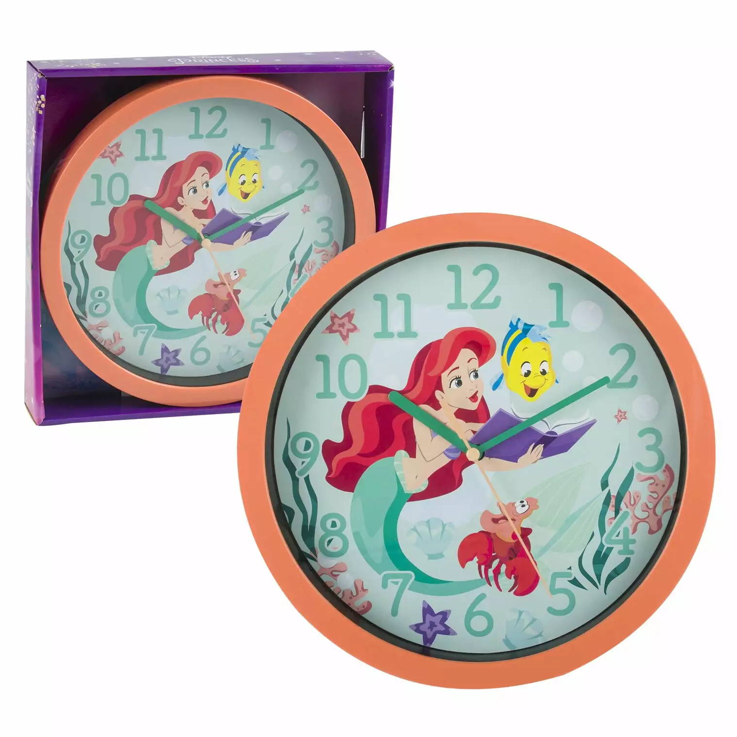 1 PC Disney Princess Ariel Wall Clock 10