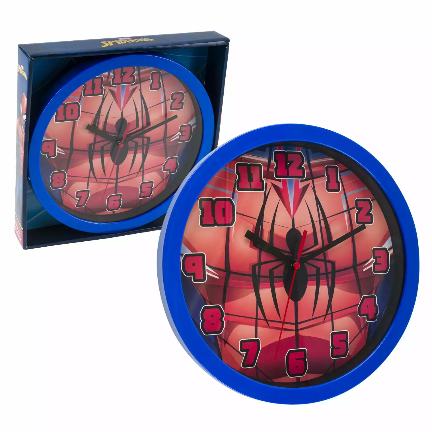 1 Pc Marvel Spiderman Wall Clock Kid Battery Operated