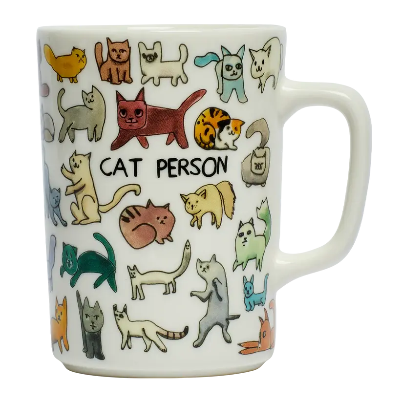 Fishs Eddy Ben Lenovitz - Cat Person Mug (10oz)