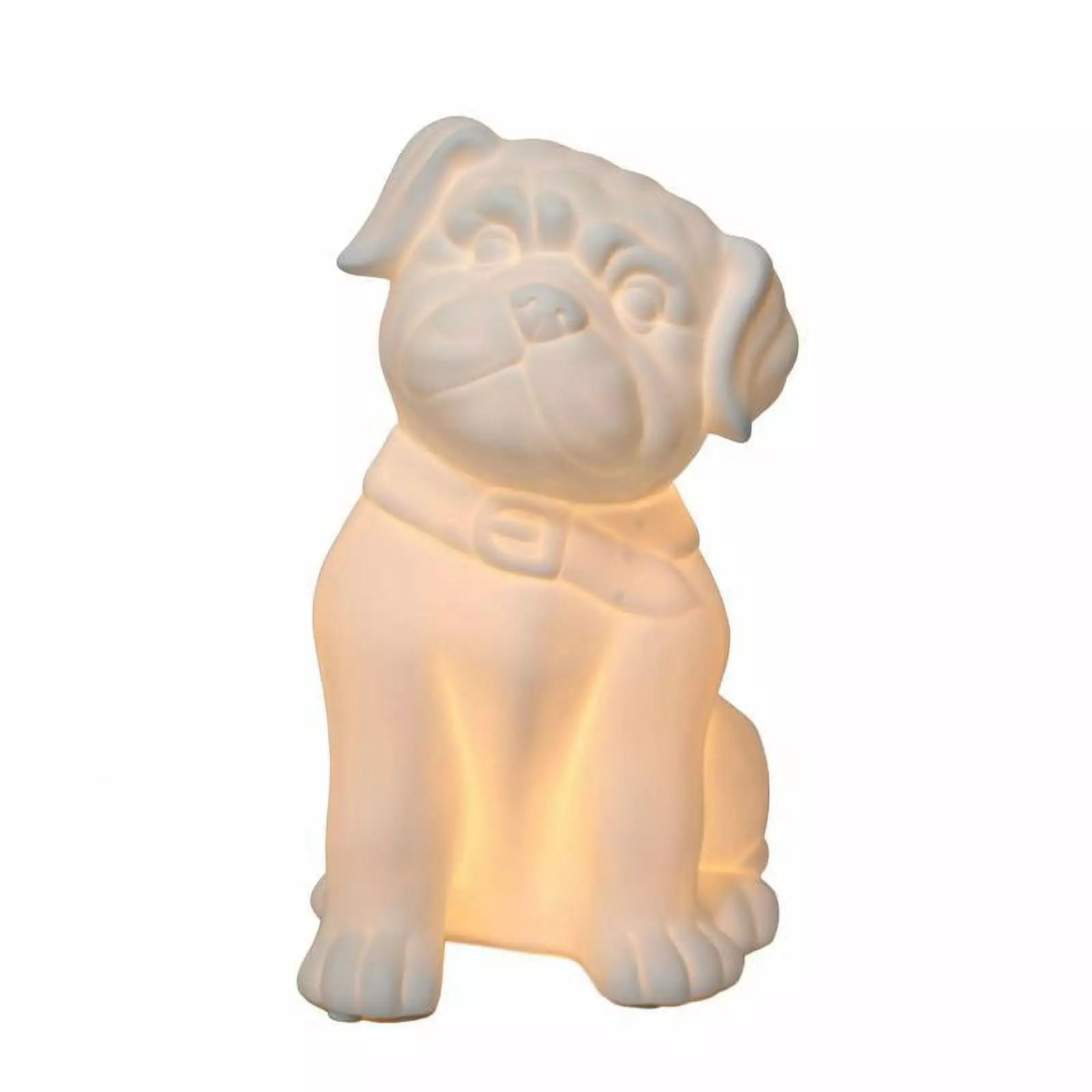 Porcelain Puppy Dog Shaped Table Lamp Cute Animal Desk Light Kids Bedroom Simple Designs