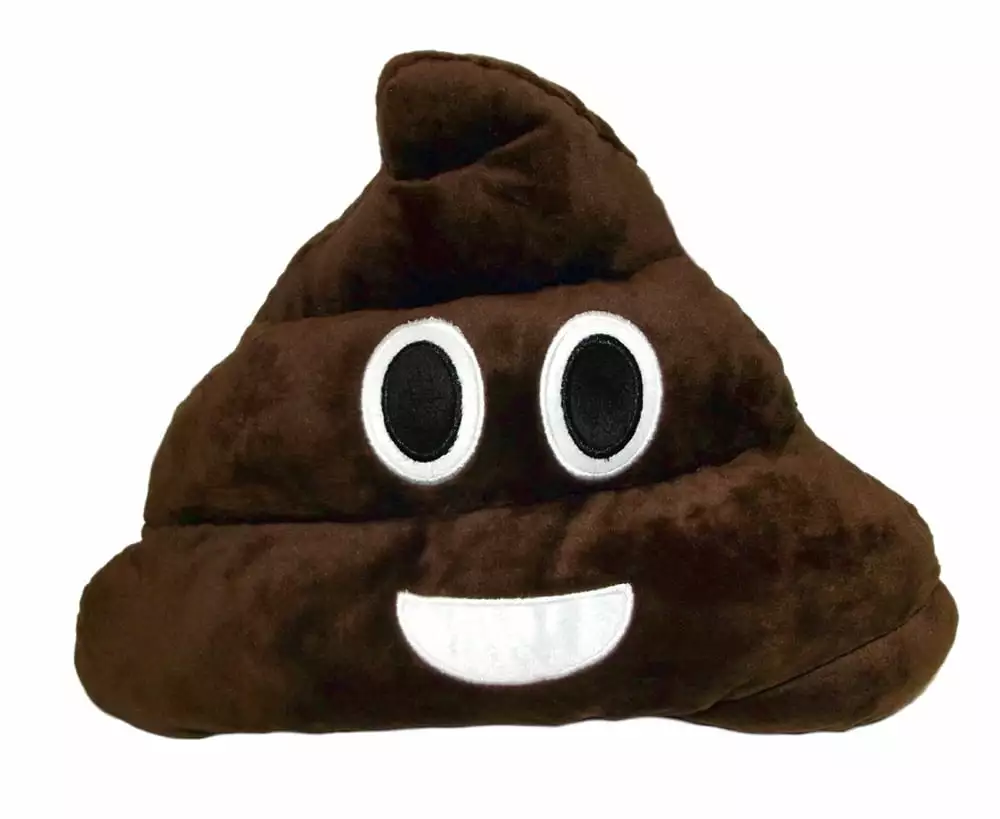 Poop Emoji Pillow Funny Novelty Cushion Home or Office Adwins