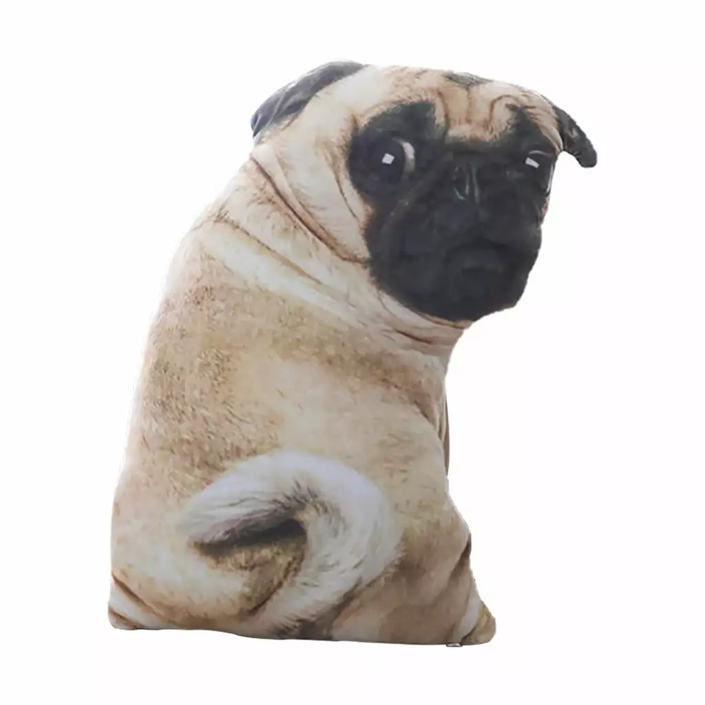 Funny 3D Dog Printing Throw Pillow Creative Cushion Home Decor TXFQZL