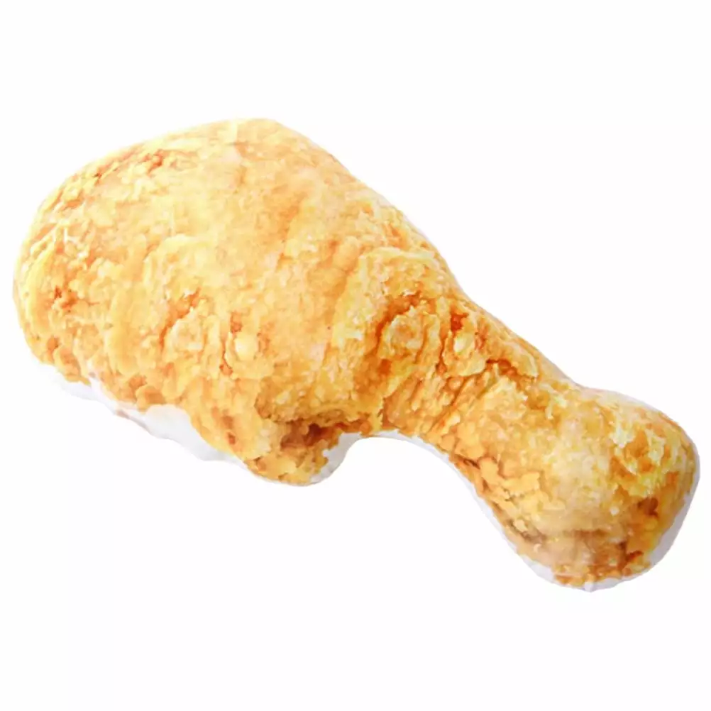 Chicken Drumstick Pillow Stuffed Lumbar Back Throw Pillow Girls Fun Food Shaped Cushion Homemaxs