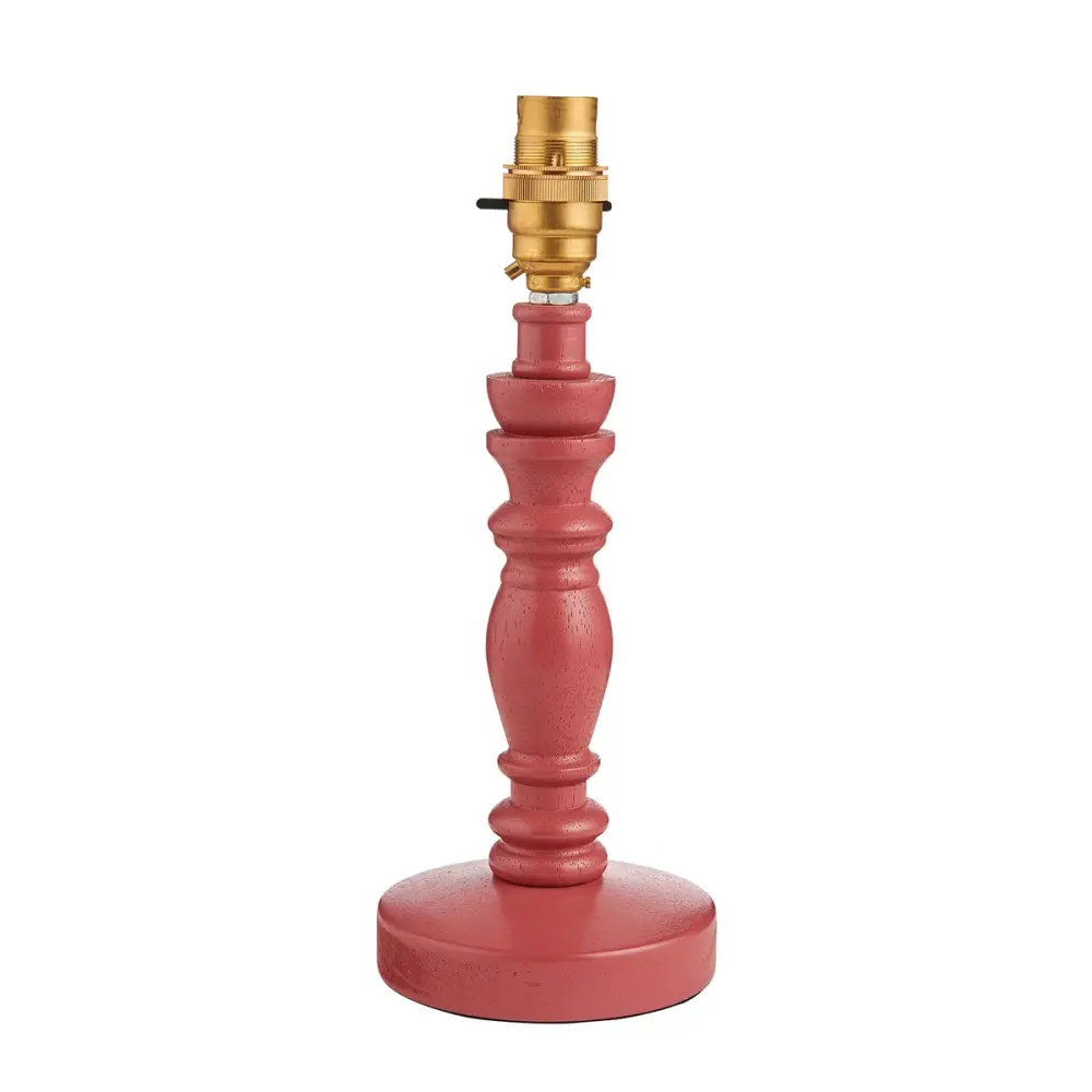 Barley Table Lamp - Satin Salmon Clay Paint