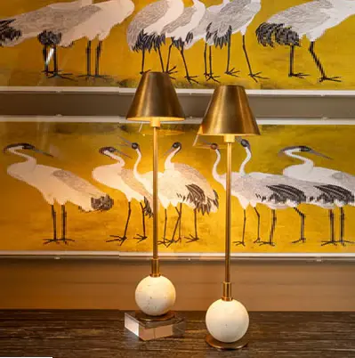 Boston Buffet Lamp, Cream & Warm alloy Outdoor Patio