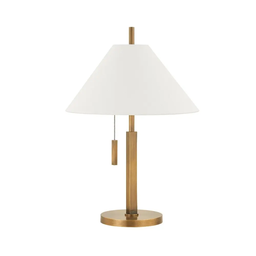 Clic 1 Light Table Lamp - Patina Warm alloy