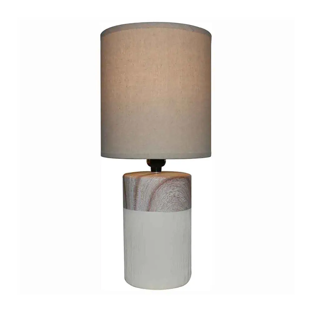 Contrast trim Ceramic Table Lamp, 8" x 18-1/2"
