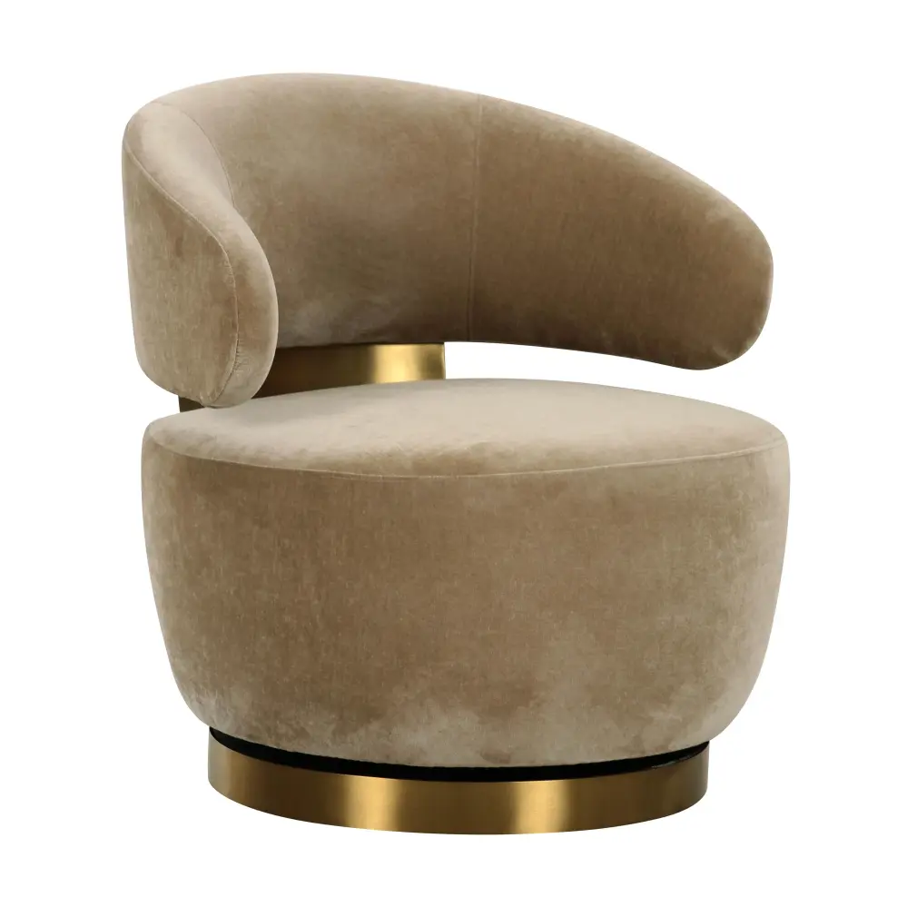 Austin Oat Recycled Fabric Spin Chair - UK