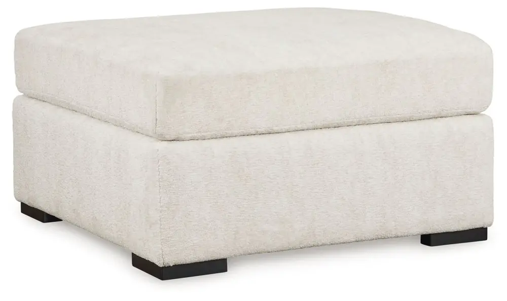 Chessington - Voluminous Accent Ottoman - Ivory Storage