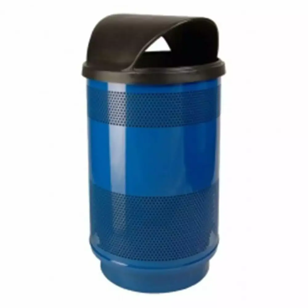 Witt Industries SC55-01-HT 55 Gallon Stadium Series Outdoor Waste Receptacle Hood Top Lid Powder Coat Finish