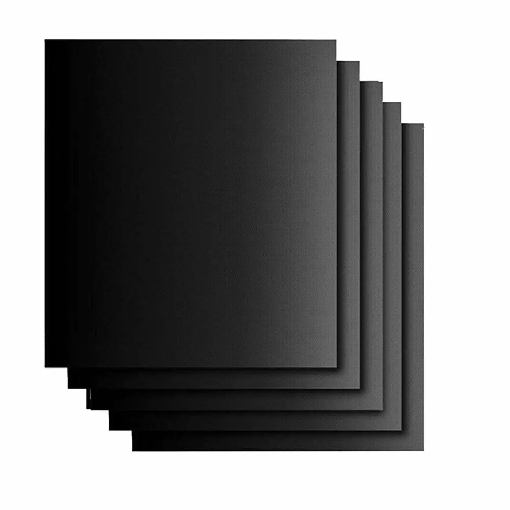 HOMEMAXS 5pcs BBQ Oven Grill Mat Heat Resistant Non-Stick Baking Pad
