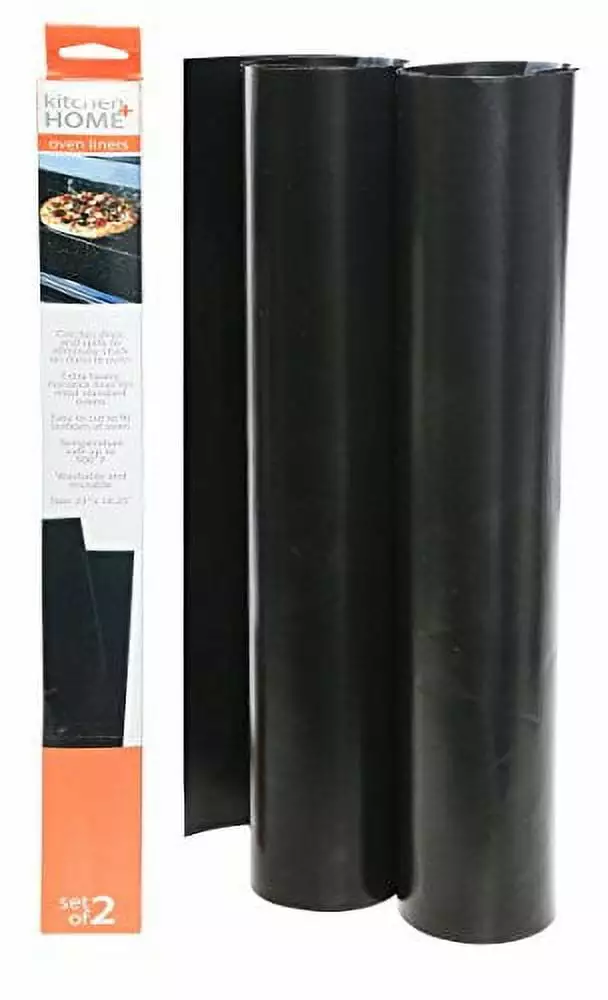 Kitchen + Home Oven Liner Set 2 Large Heavy Duty Non-Stick Reusable BPA Free Oven Mat Kitchen   Home