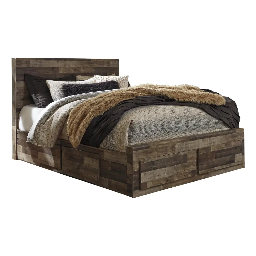 Diamond Modern Furniture Exclusive Design Derekson Queen Panel Bed Storage B200-57/B200-54S/B200-60/B200-60/B100-13