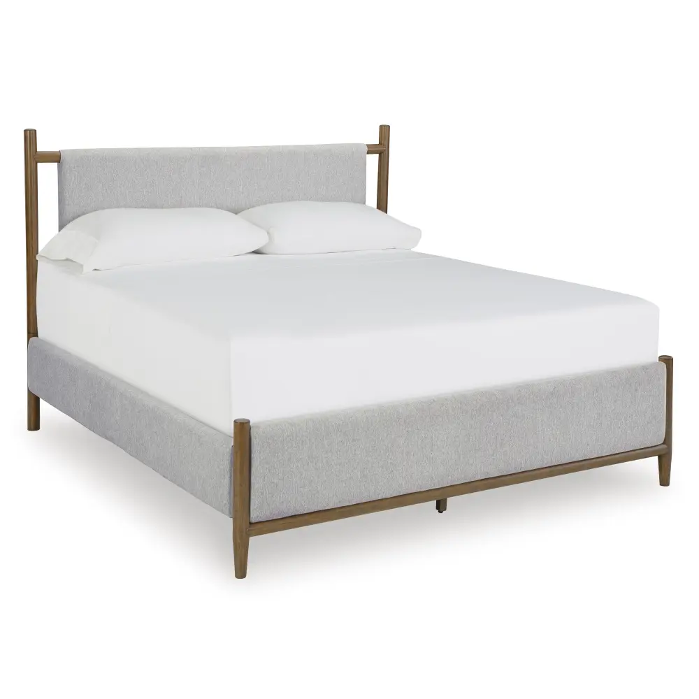 Diamond Modern Furniture Premium Design Lyncott King Upholstered Panel Bed B615-82/B615-97