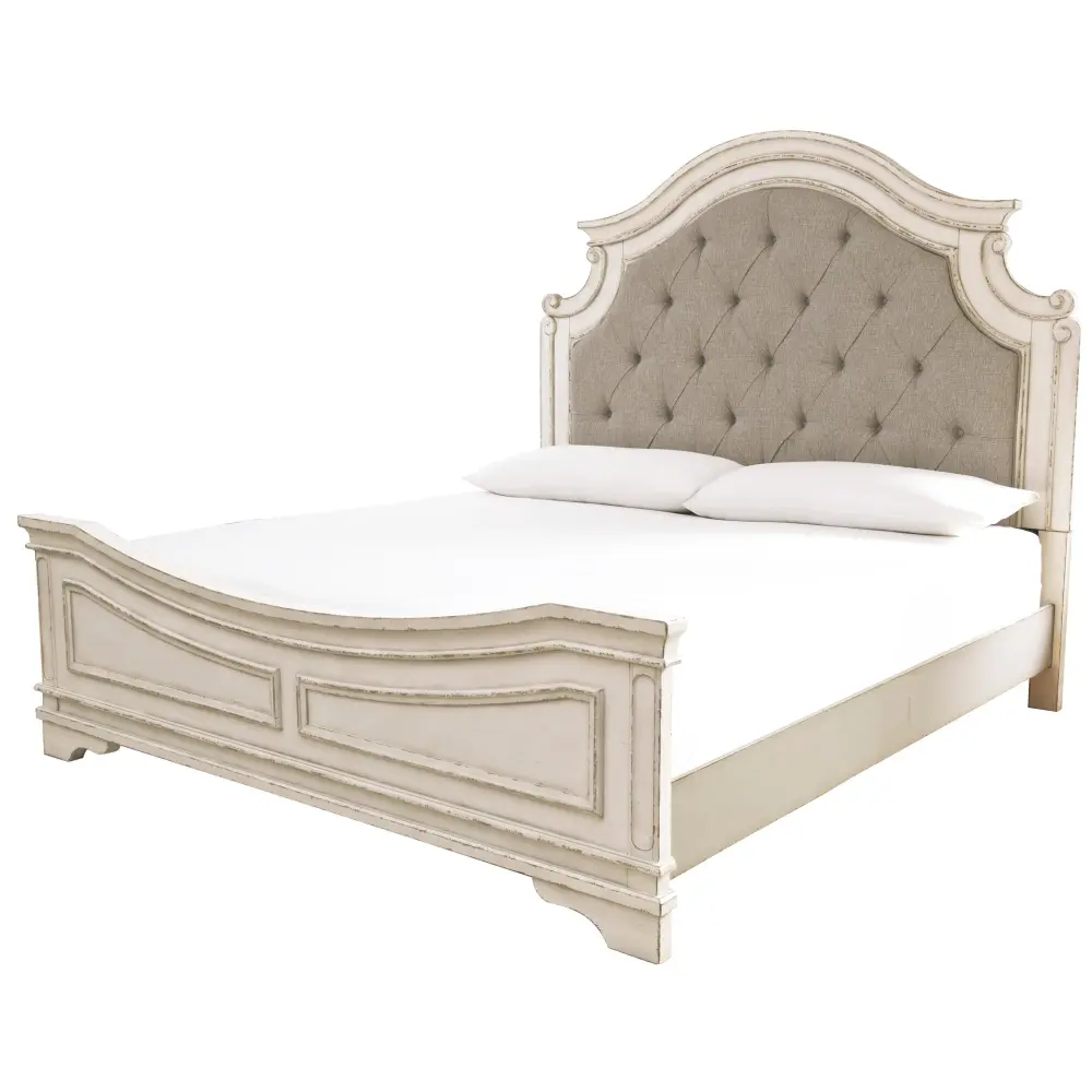 Diamond Modern Furniture Unique Design Realyn King Upholstered Panel Bed B743-58/B743-56/B743-97