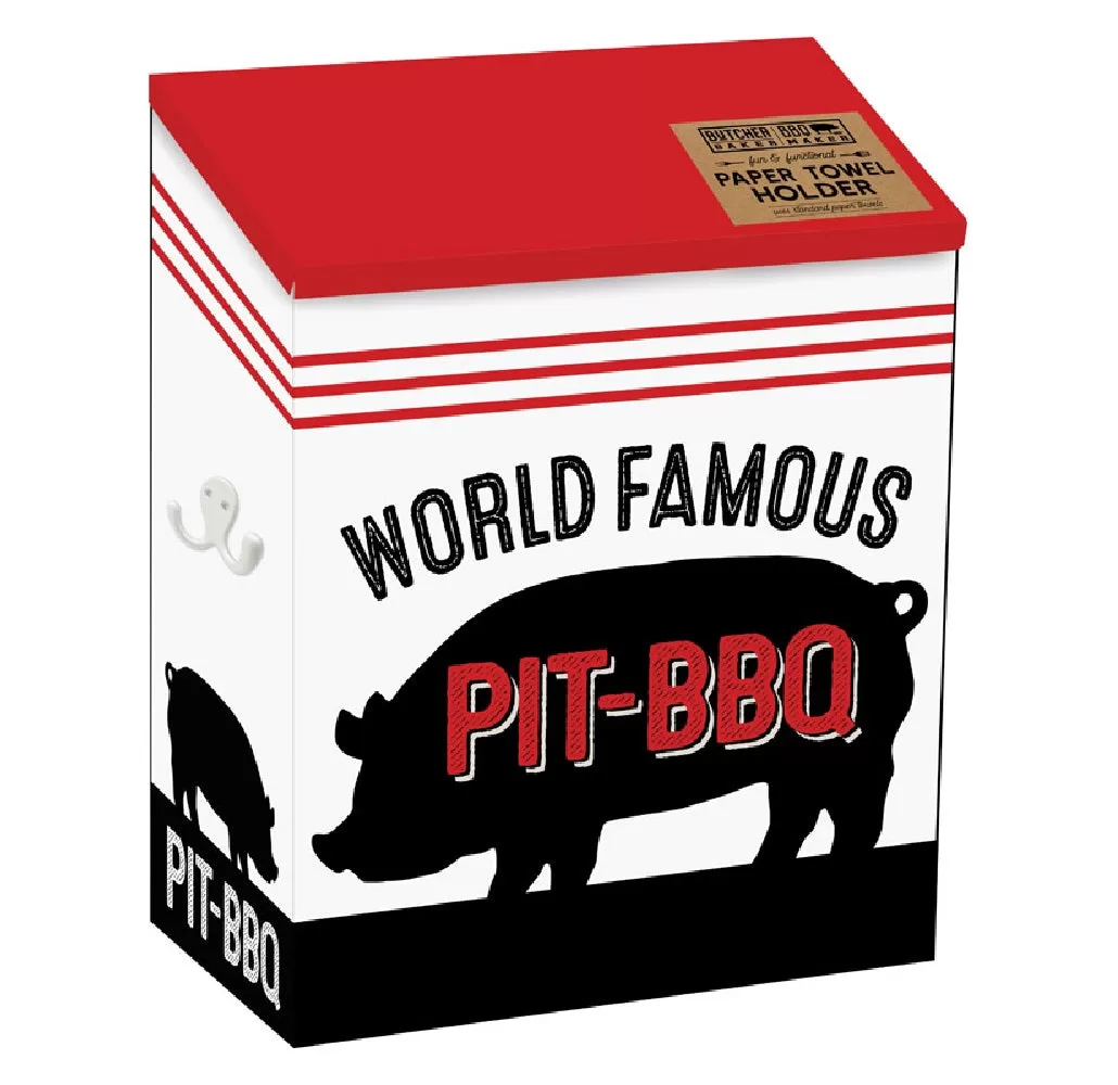 Open Road 90170856 Butcher Baker BBQ Maker Paper Towel Holder Tin