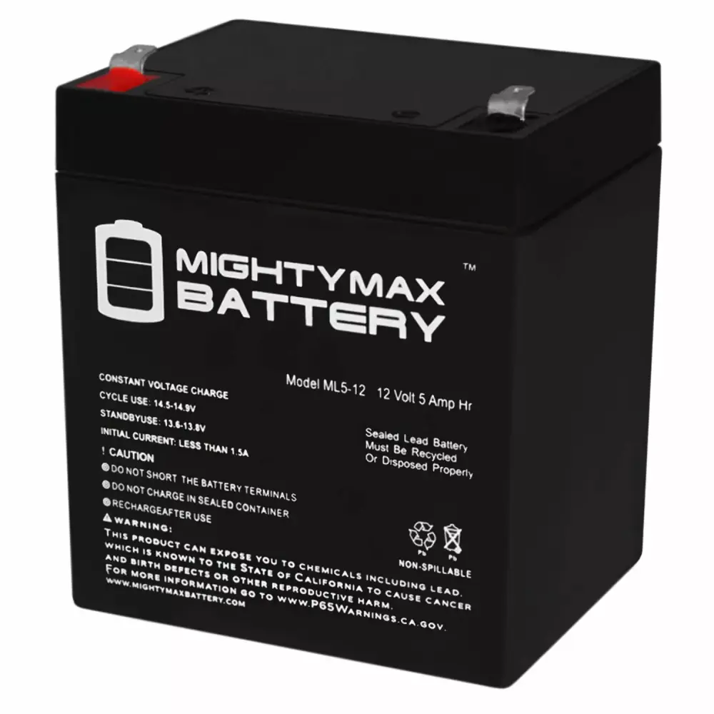 ML5-12 12V 5AH Garden Leaf Blower SLA AGM Battery Replacement 1