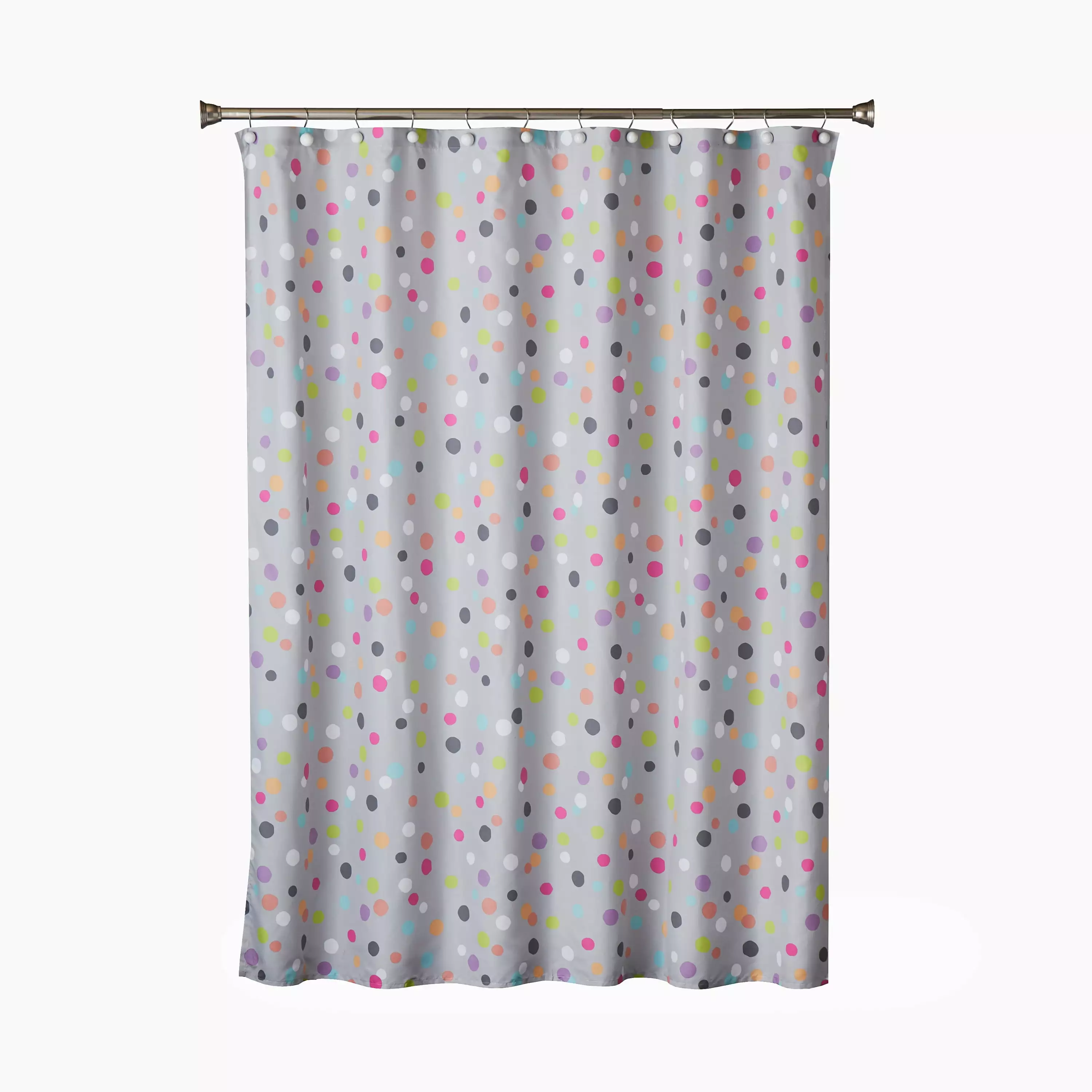 SKL Home Kids Confetti Fabric Shower Curtain Multicolored Polyester 70x72 Inches